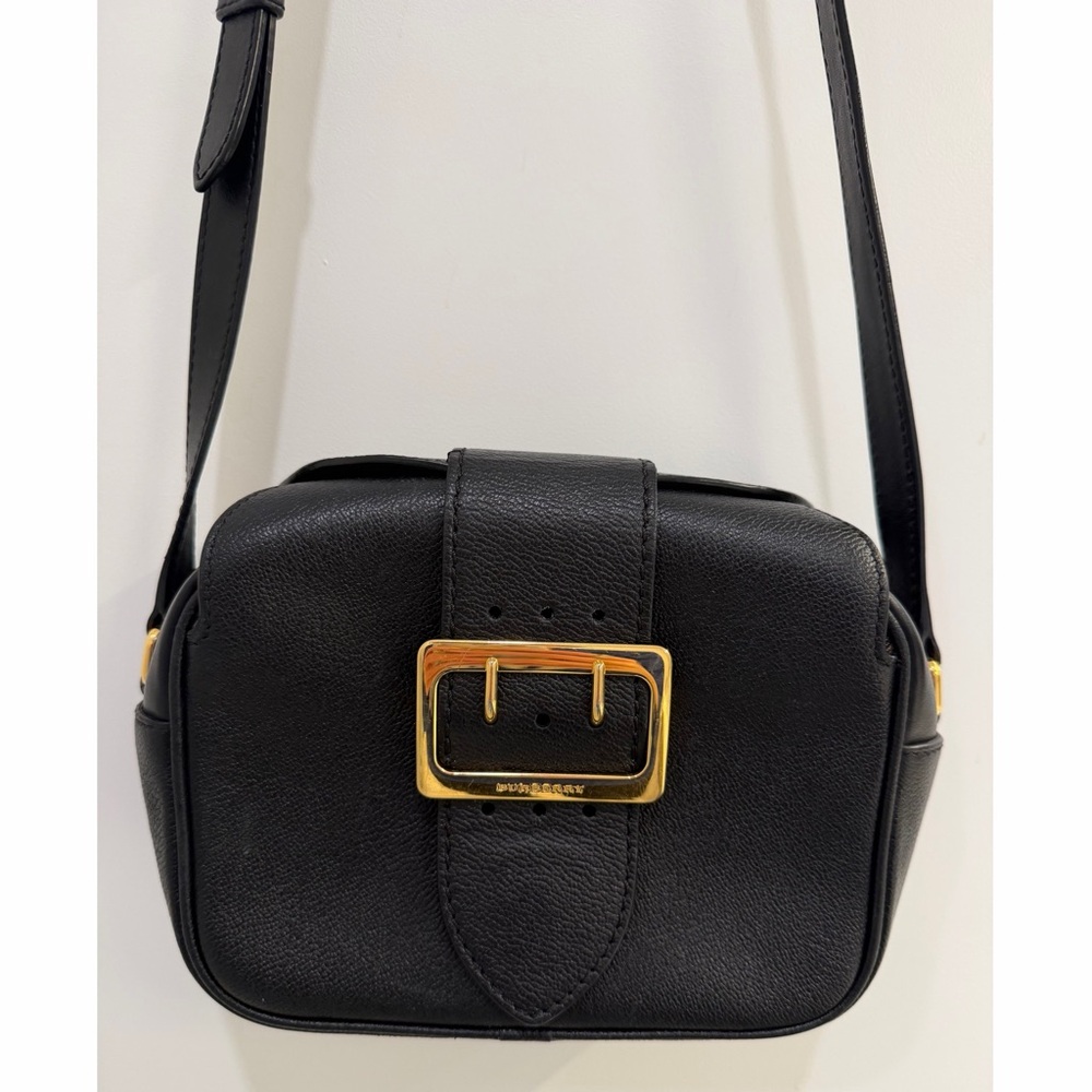 Burberry black leather bag
